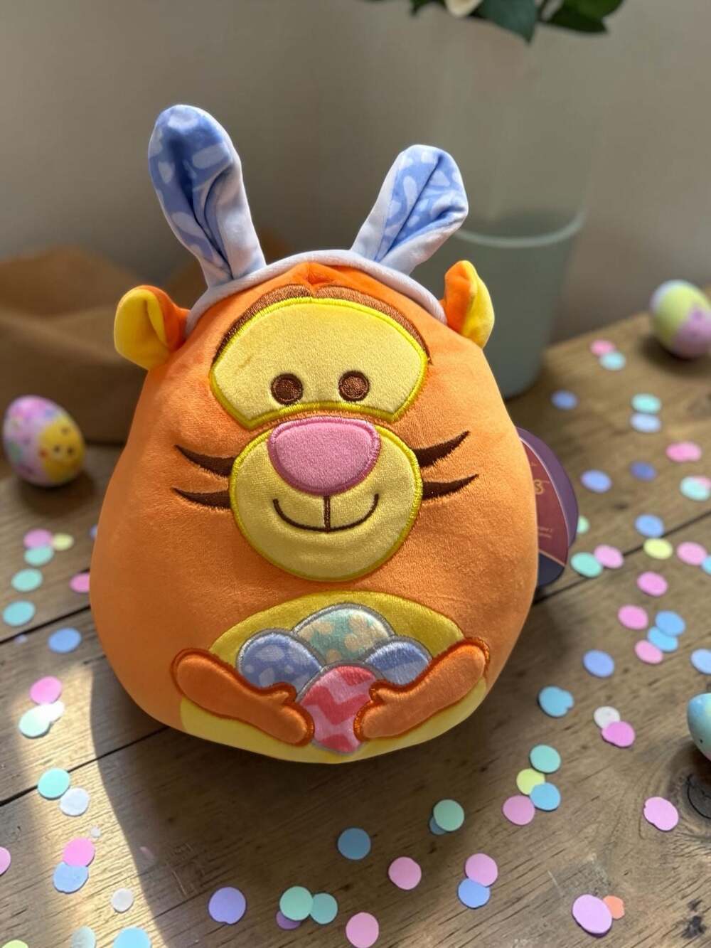 Squishmallows Disney Easter Tigger with Bunny Ears and Eggs 8" Plush